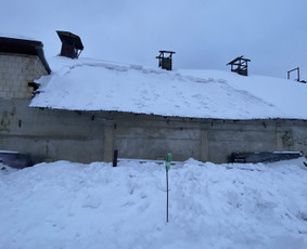 Sniego valymas nuo stogų - Sniego kasimas nuo stogų Žemaitijoje - 2