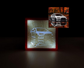 Interjeras, baldai - &Scaron;viečiantis nuotraukų rėmelis su 3D nuotrauka - 2