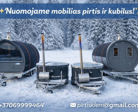 Mobilios pirties nuoma - Mobili pirtis! Mobilus Kubilas! Nuoma Alytuje - 1