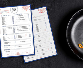 Kavinių ir restoranų meniu maketavimas - Katalogai/leidiniai/vizualinis identitetas/spaudos maketai - 1