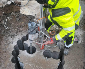 Betono pjovimas - Kiaurymių - Skylių gręžimas / Diamantdrill MB / Darbų pavyzdys ID 4239036