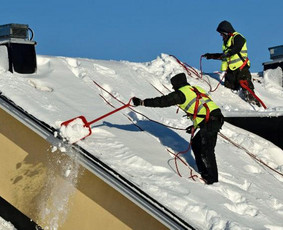 Sniego valymas - Sniego kasimas / valymas nuo stogo - 2