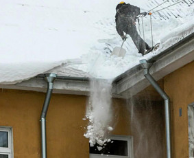 Sniego valymas - Sniego kasimas / valymas nuo stogo - 3