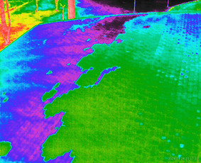 Statybos, apdaila - Termovizinės, naktinės drono nuotraukos. - 3