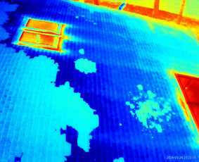Statybos, apdaila - Termovizinės, naktinės drono nuotraukos. - 1