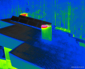 Statybos, apdaila - Termovizinės, naktinės drono nuotraukos. - 4