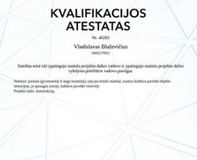 Statybos, apdaila - Statinių projektavimas Lietuvoje ir užsienyje - 2