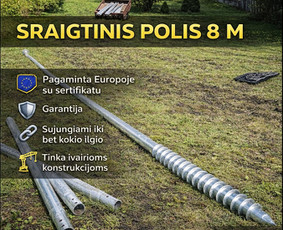 Sraigtinių polių / pamatų įrengimas -15% Akcija! / MB"Hukas" / Darbų pavyzdys ID 4242086