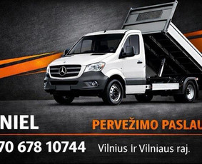 Smulkių krovinių pervežimas Lietuvoje - Teikiame pervežimo paslaugas savivarčiu / platform - 1