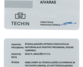 Sertifikuotas šviesolaidžio virinimas, įrengimas, remontas / Optela, UAB / Darbų pavyzdys ID 4245128