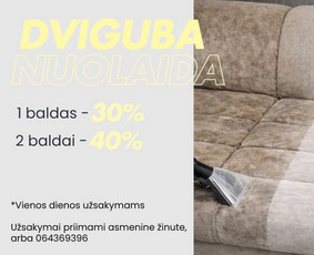 Valymo paslaugos - Cheminis baldų valymas Panevėžyje. Nuolaidos iki 40% - 1