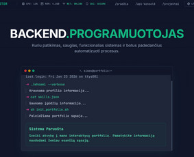 Programuotojai - Laravel/php, React, Python programavimas - 2