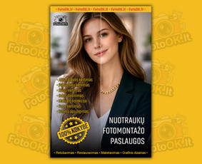 Fotomontažas - Nuotraukų retu&scaron;avimas ir senų nuotraukų restauravimas - 1