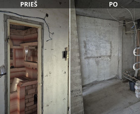 Statybos darbai - Griovimo darbai siuksliu isvezimas - 1