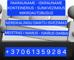 Pagalbiniai lauko darbai - Kroveju pagalba - Pagalbiniai darbai - Perkraustymas - 3