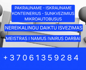 Pagalbiniai lauko darbai - Kroveju pagalba - Pagalbiniai darbai - Perkraustymas - 1