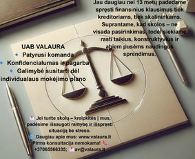 Procesinių dokumentų rengimas - Konsultuojame skolų klausimais - 2