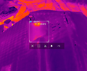 Statybos, apdaila - Termovizinės, naktinės drono nuotraukos. - 3