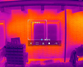 Statybos, apdaila - Termovizinės, naktinės drono nuotraukos. - 2