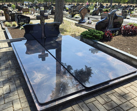 Paminklų, antkapių montavimas - Kapaviečių dengimas granito plok&scaron;tėmis - 4