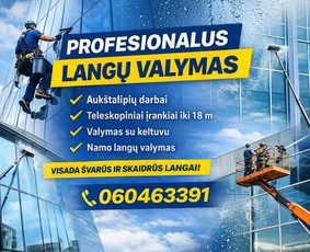 Valymo paslaugos - Langu valymas - 1