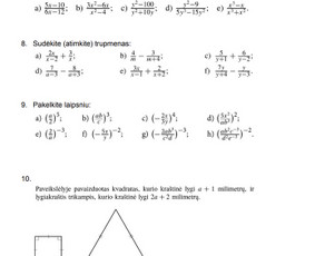 Pagalba sprendžiant matematinius uždavinius - Matematikos korepetitorė - 3