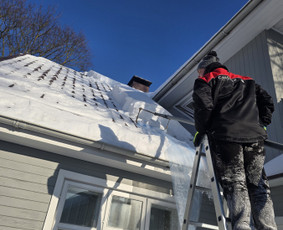 Sniego valymas - Sniego valymas nuo stogų - 3