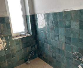 Plytelių klijavimas - Klijuoju plyteles - 3