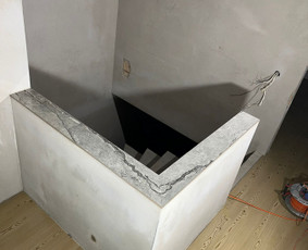 Statybos darbai - Klijuoju plyteles - 1