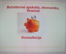 Ra&scaron;to darbų konsultantai - Buhalterinė apskaita, ekonomika, finansai-konsultacija - 1
