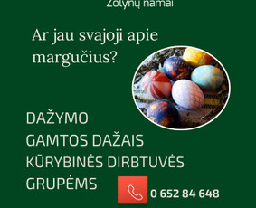 Pramogų organizatoriai - Vainikų, margučių, kitos kūrybinės dirbtuvės - 3