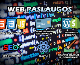 Internetas, IT - Svetainių kūrimas, Seo, Wordpress, Ui/ux, react - 1