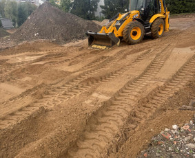 Žemės kasimas, lyginimas - Ekskavatoriaus (račioko) nuoma Kaune ir Kauno raj - 1