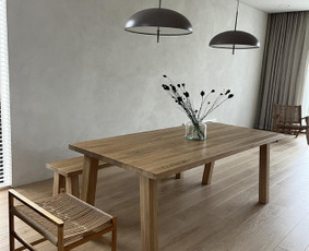 Interjeras, baldai - Nauji ąžuolo masyvo stalai pagaminti Lietuvoje - 3