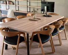 Interjeras, baldai - Nauji ąžuolo masyvo stalai pagaminti Lietuvoje - 4