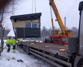 Krovinių pervežimas - Modulinių namų transportavimas ,Nameliu gabenimas - 4