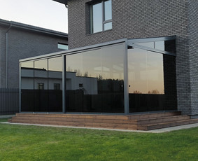 Statybos, apdaila - Terasų įrengimas stiklo konstrukcijos - 1