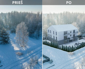 Objektų perkėlimas į 3D erdvę - 3d Vizualizacija Eksterjeras/interjeras/3d planai - 1