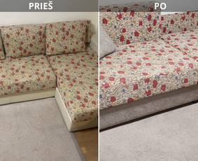 Baldų restauravimas, remontas - Mink&scaron;tų baldų pervilkimas, kiti darbai su oda ir gobelenu - 4