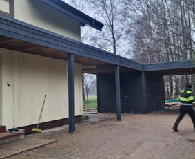 Medžio darbai, staliai - Terasos, karkasiniai statiniai, vent. fasadai, sandeliukai. - 1