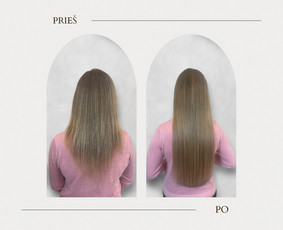 Plaukų priauginimas - By Simona hair extensions care treatments - 3