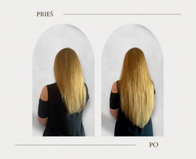 Plaukų priauginimas - By Simona hair extensions care treatments - 2