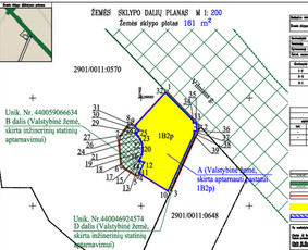 Žemės sklypų dokumentų tvarkymas ir rengimas - Kadastriniai matavimai, formavimo-pertvarkymo projektai - 1