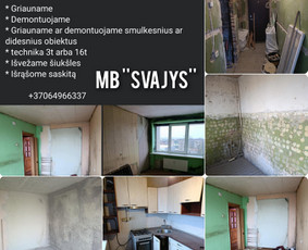 Statybos, apdaila - Demontavimai,griovimai,statybinių atliekų i&scaron;vežima - 1