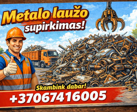 Paslaugos verslui - Superkame Surenkame i&scaron;vežam Metalo lauža - 1