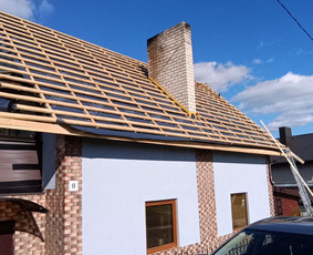 Sodo, mediniai nameliai - Stoginių, pavėsinių statyba. Stogo darbai. Karkasiniai namai - 4