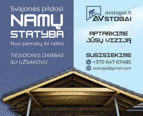 Statybos darbai - Karkasinių Namų Statyba - 1