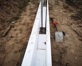 Statybos darbai - Poliai, pamatai, drenažas, atraminės sienelės - 3