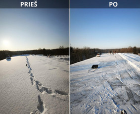 Sniego valymas nuo stogų - Auk&scaron;talipių įmonė siūlo savo paslaugas - 2