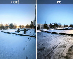 Sniego valymas nuo stogų - Auk&scaron;talipių įmonė siūlo savo paslaugas - 1